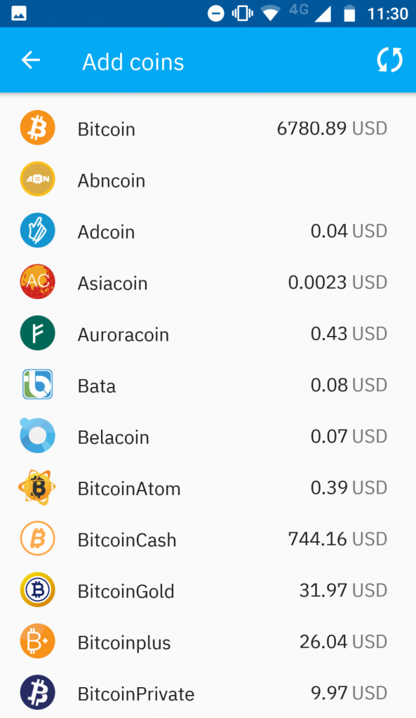 Coinomi Wallet: One of the best crypto wallets for android with decentralized app (DApp)